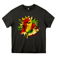 Asphalt juneteenth sunflower Heavy Core Tee - HRA Design Shop
