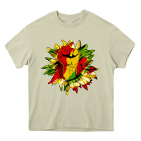 Mossy juneteenth sunflower Heavy Core Tee - HRA Design Shop