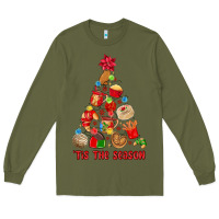 Army Green tis the season mexican christmas Long Sleeve Tee - MaliasSmallBusiness