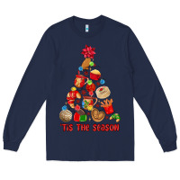 Navy tis the season mexican christmas Long Sleeve Tee - MaliasSmallBusiness