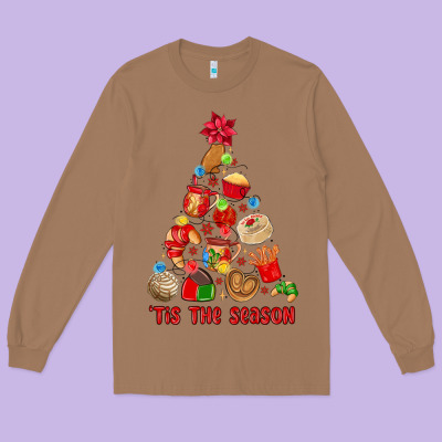 Tis The Season Mexican Christmas Long Sleeve Tee Designed By Maliassmallbusiness