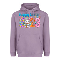 Lavender Happy Easter 2023 Easter Day Heavyweight Hoodie - HowdyJamesFarm