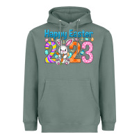 Sage Happy Easter 2023 Easter Day Heavyweight Hoodie - HowdyJamesFarm
