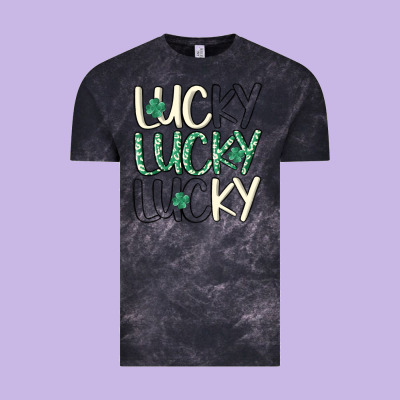 Lucky Vintage Tee Designed By Maliassmallbusiness
