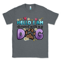 Charcoal Heather hello i am obsessed with my dog Classic Tee - MaliasSmallBusiness