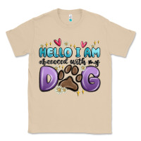 Mushroom hello i am obsessed with my dog Classic Tee - MaliasSmallBusiness