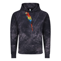 Cloud Black Scarlet Macaw Parrot Vintage Hoodie - LillyAllenDesigns