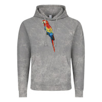 Cloud Rock Scarlet Macaw Parrot Vintage Hoodie - LillyAllenDesigns