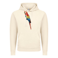 Vintage Artic Scarlet Macaw Parrot Vintage Hoodie - LillyAllenDesigns