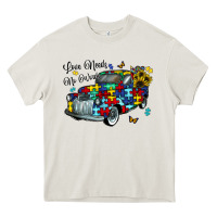 Cream love needs no words Heavy Core Tee - CowhideDigitalArt