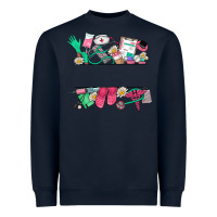 Navy custom name nurse Heavyweight Sweatshirt - NancyCooperArtShop
