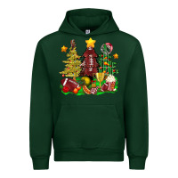 Forest Green christmas with american football trees bbs Urban Hoodie - BundleAndBundleShop