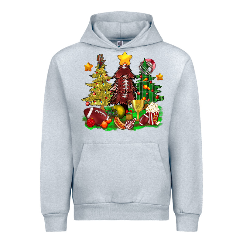 Christmas With American Football Trees Bbs Urban Hoodie by BundleAndBundleShop | Teevron
