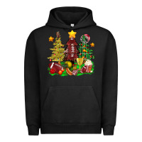 Pigment Black christmas with american football trees bbs Urban Hoodie - BundleAndBundleShop