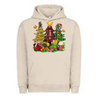 Pigment French Oak christmas with american football trees bbs Urban Hoodie - BundleAndBundleShop
