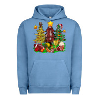 Pigment Pebble Blue christmas with american football trees bbs Urban Hoodie - BundleAndBundleShop
