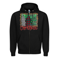 Black Just A Girl Who Loves Christmas Zipper Hoodie - Bettercallsaul