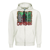 Oatmeal Heather Just A Girl Who Loves Christmas Zipper Hoodie - Bettercallsaul