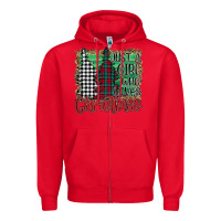 Red Just A Girl Who Loves Christmas Zipper Hoodie - Bettercallsaul