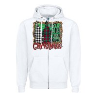 White Just A Girl Who Loves Christmas Zipper Hoodie - Bettercallsaul