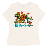 Bone T- Rex Tis The Season Ladies Tee - RanaPortraitStore