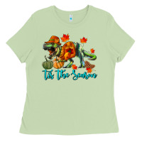 Matcha T- Rex Tis The Season Ladies Tee - RanaPortraitStore