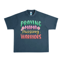 Midnight Navy prying mama raising warriors malia Urban Heavy Tee - MaliasSmallBusiness