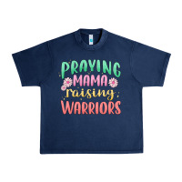 Navy prying mama raising warriors malia Urban Heavy Tee - MaliasSmallBusiness