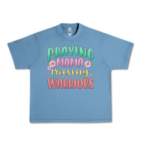 Pebble Blue prying mama raising warriors malia Urban Heavy Tee - MaliasSmallBusiness