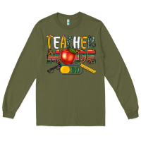Army Green teacher mode on Long Sleeve Tee - NancyCooperArtShop