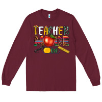 Burgundy teacher mode on Long Sleeve Tee - NancyCooperArtShop