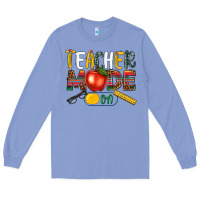 Colony Blue teacher mode on Long Sleeve Tee - NancyCooperArtShop