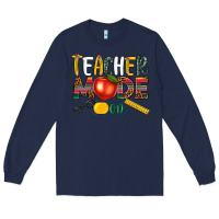 Navy teacher mode on Long Sleeve Tee - NancyCooperArtShop