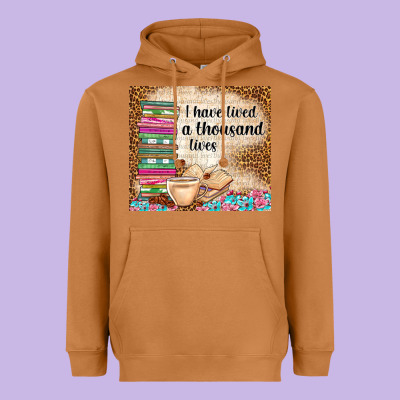 I Have Lived A Thousand Lives Heavyweight Hoodie Designed By Tumblerdesignbyshophia