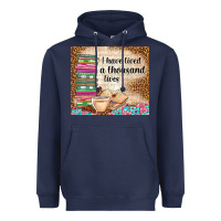 Navy i have lived a thousand lives Heavyweight Hoodie - TumblerDesignByShophia