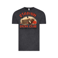 Vintage Black stadium social club football Vintage Tee - MaliasSmallBusiness