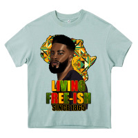 Juneteenth Living Freeish Since 1865 Heavy Core Tee | Teevron