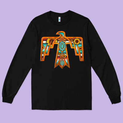 Thunderbird Long Sleeve Tee Designed By Jahusdesignshop