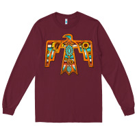 Burgundy thunderbird Long Sleeve Tee - JahusDesignShop