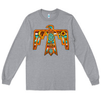 Heather Grey thunderbird Long Sleeve Tee - JahusDesignShop