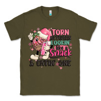 Army Green torn between lookin' like a snack and eatin' one Classic Tee - MaliasSmallBusiness