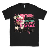 Black torn between lookin' like a snack and eatin' one Classic Tee - MaliasSmallBusiness