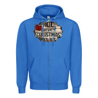 True Royal I Just Want To Drink Hot Cocoa Zipper Hoodie - Bettercallsaul
