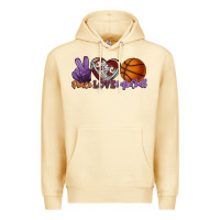 Pina Colada Peace love Basketball Premium Hoodie - HowdyJamesFarm