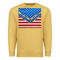 Antique Gold glitter american flag Premium Sweatshirt - TumblerDesignByShophia