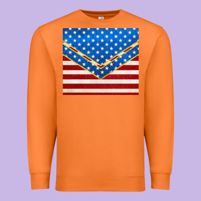 Glitter American Flag Premium Sweatshirt Designed By Tumblerdesignbyshophia