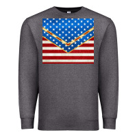 Charcoal Heather glitter american flag Premium Sweatshirt - TumblerDesignByShophia
