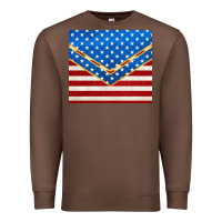 Chestnut glitter american flag Premium Sweatshirt - TumblerDesignByShophia