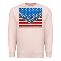 Pale Pink glitter american flag Premium Sweatshirt - TumblerDesignByShophia