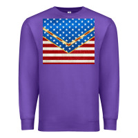 Purple glitter american flag Premium Sweatshirt - TumblerDesignByShophia